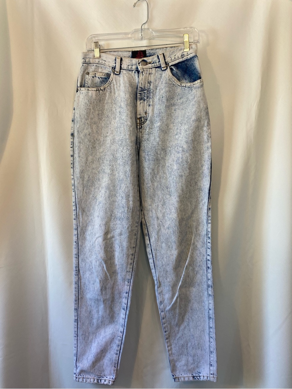 Women's Y2K Sasson Acid Was High Waisted Mom Jeans 100% Cotton Streetwear 9/10